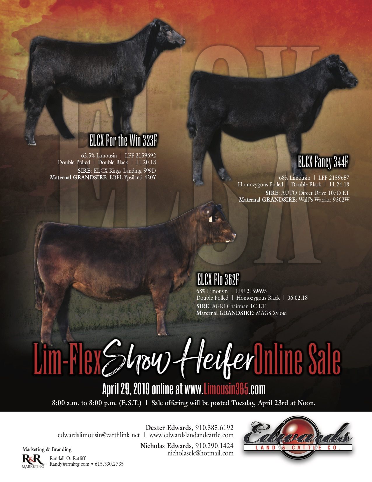 April L365 Show Heifer Sale Ad