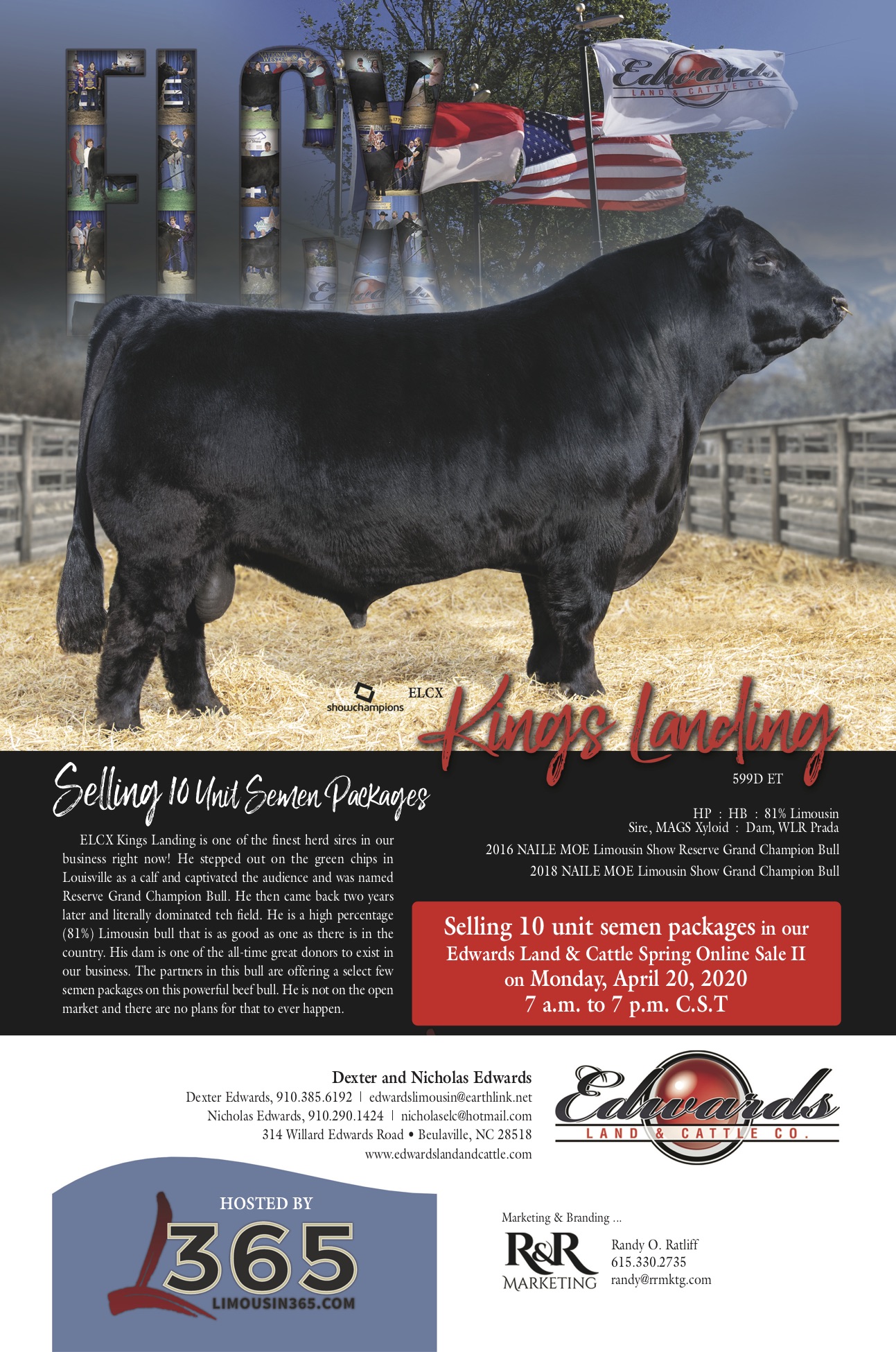 2020 ELCX Spring Online Sale II – Kings Landing Semen Package Feature