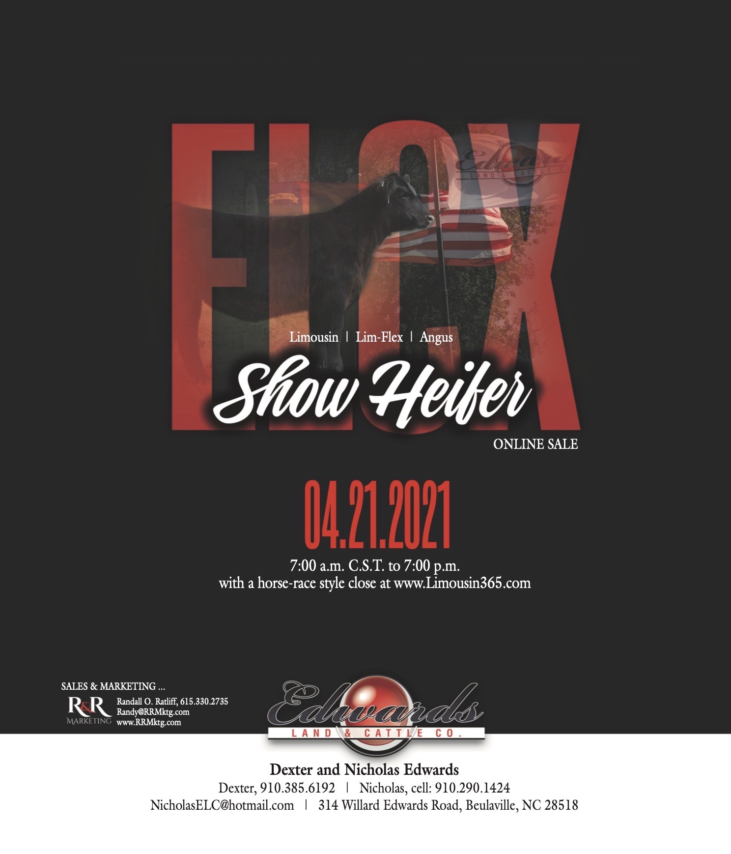 ELCX Show Heifer & Bull Online Sale 4.21.2021
