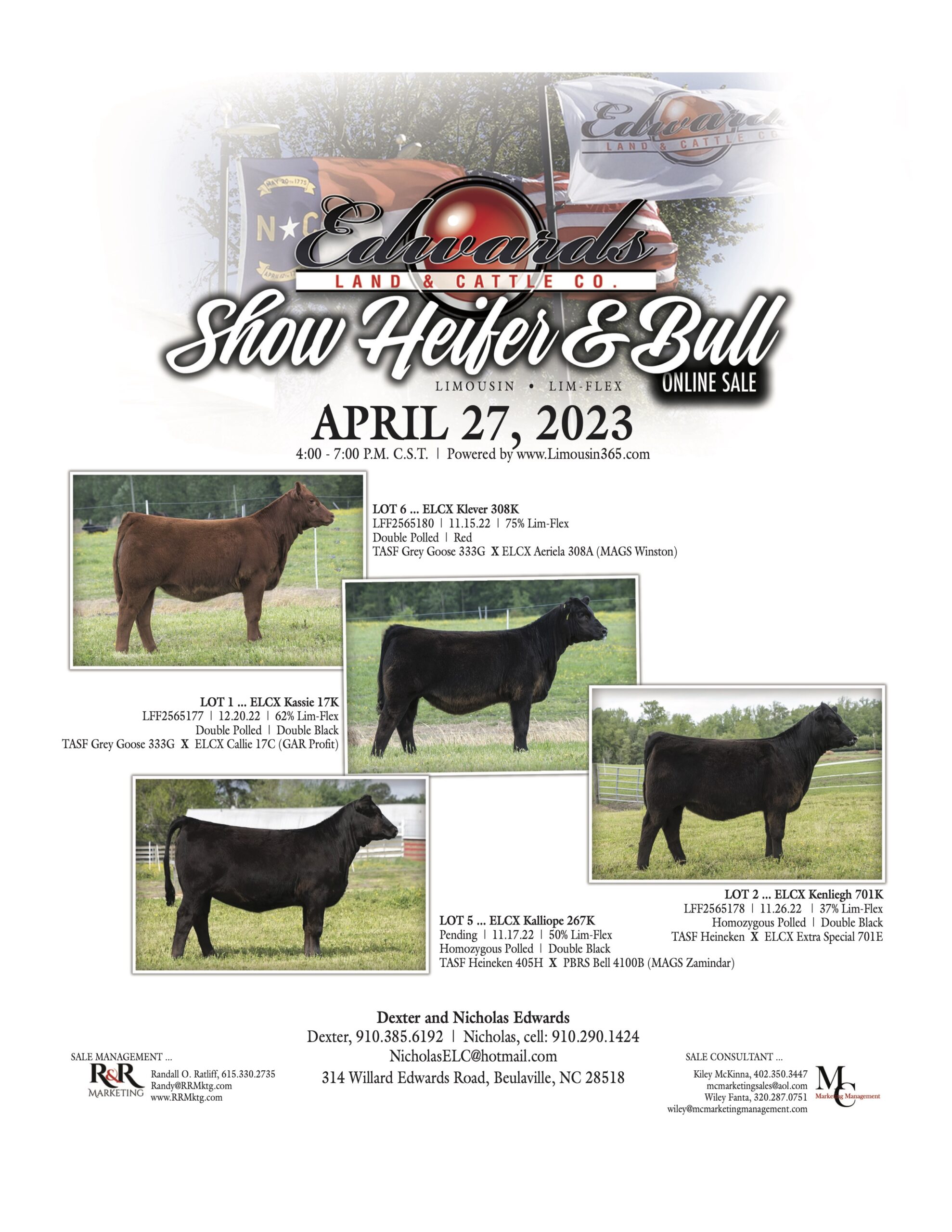 ELCX Show Heifer & Bull Online Sale